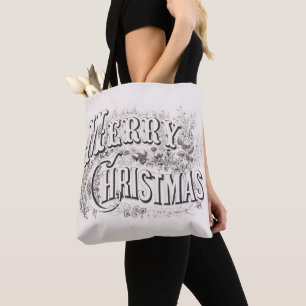 Frohe Weihnachten, Vintage Currier & Ives (Bericht Tasche