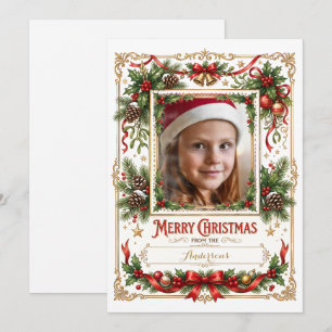 Frohe Weihnachten Vintage Familienfoto 