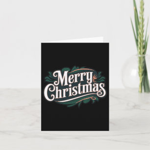 Frohe Weihnachten Vintage Festliche Feiertage Rosa Karte