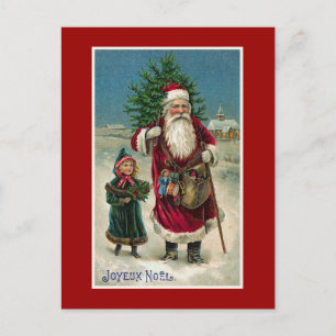 Frohe Weihnachten Vintage Französisches Weihnachte