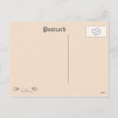 Frohe Weihnachten Vintage Girl Tree und Lantern (Rückseite)