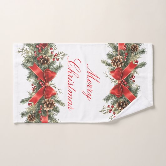 Frohe Weihnachten Vintage Handtuch (Handtuch)