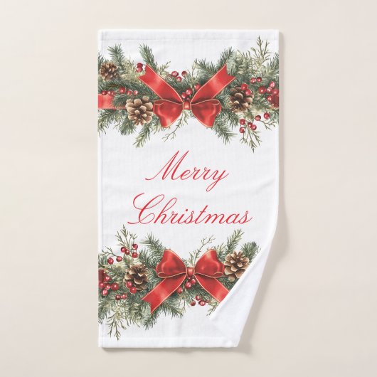 Frohe Weihnachten Vintage Handtuch (Handtuch)