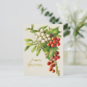 Frohe Weihnachten Vintage Kirsche (Stehend Vorderseite)