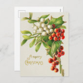 Frohe Weihnachten Vintage Kirsche (Vorne/Hinten)