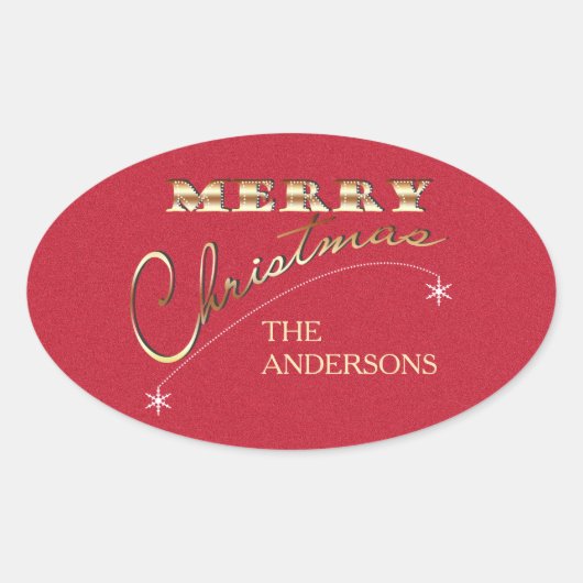 Frohe Weihnachten Vintage Ornament - Aufkleber (Vorderseite)