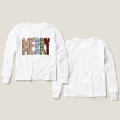 Frohe Weihnachten Vintage Patchwork Buchstaben | W (Design Vorderseite & Rückseite)