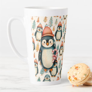 Frohe Weihnachten Vintage Pinguine Weihnachten Milchtasse