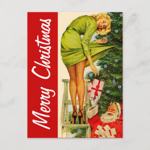 Frohe Weihnachten Vintage Postkarte