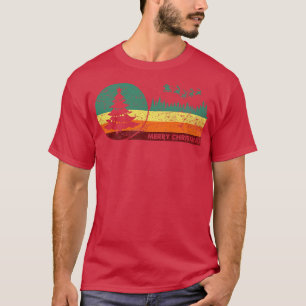 Frohe Weihnachten Vintage Retro Stil T-Shirt