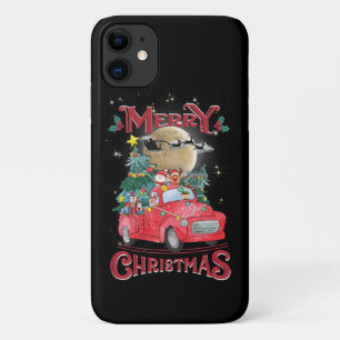 Frohe Weihnachten Vintage roter Weihnachtsmann-LKW Case-Mate iPhone Hülle