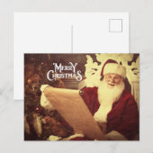 Frohe Weihnachten Vintage Santa (Vorne/Hinten)