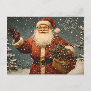 Frohe Weihnachten Vintage Santa