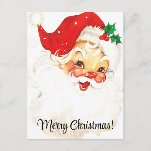 Frohe Weihnachten Vintage Santa Claus  Postkarte
