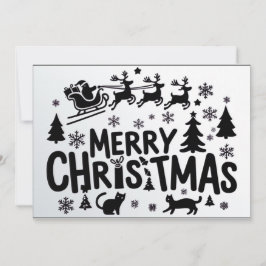 Frohe Weihnachten Vintage Urlaubskarte