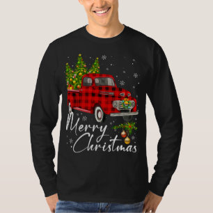 Frohe Weihnachten Vintage Wagon Roter Lastwagen Py T-Shirt
