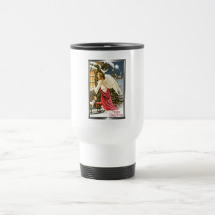Frohe Weihnachten Vintage Weihnachtsengel Design Reisebecher
