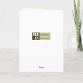 Frohe Weihnachten. Vintage Weihnachtsfeier Feiertagskarte (Rückseite)