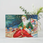 Frohe Weihnachten Vintage Weihnachtskinder (Stehend Vorderseite)