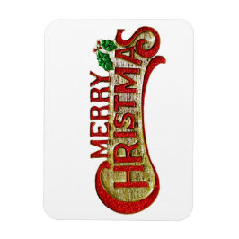 Frohe Weihnachten Vintagen Stil Weihnachtsgeschenk Magnet