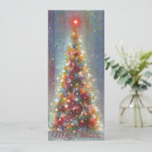 Frohe Weihnachten Vintagen Urlaub Bäume (Stehend Vorderseite)