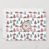 Frohe Weihnachten Vintager LKW Bauernhof Foto (Rückseite)