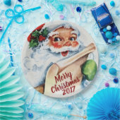 Frohe Weihnachten Vintager Pappteller (Party)