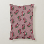 Frohe Weihnachten Vintager Red Truck Dekokissen (Vorderseite(Vertikal))