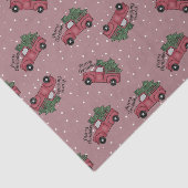 Frohe Weihnachten Vintager Red Truck Seidenpapier (Ausschnitt)