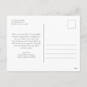 Frohe Weihnachten Vintager Red Truck Wasserfarbe (Rückseite)