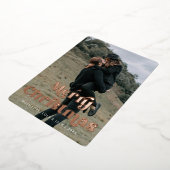 Frohe Weihnachten Vintager Schriftart Folien Feiertagskarte (Gedreht)