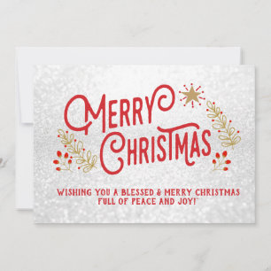 Frohe Weihnachten, Vintager Stil Karte