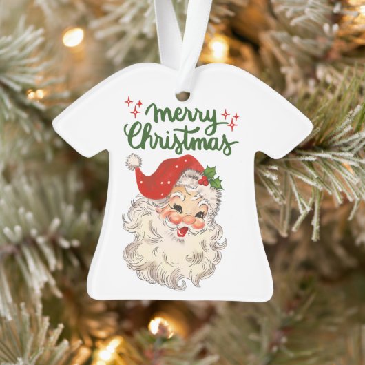 Frohe Weihnachten Vintager Weihnachtsfeiertag Ornament (Baum)