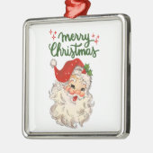 Frohe Weihnachten Vintager Weihnachtsurlaub Ornament Aus Metall (Links)