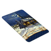 Frohe Weihnachten. Vintages Weihnachtsgeschenk Magnet (Rechte Seite)