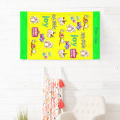 Frohe Weihnachten Vinyl Happy Birthday Banner (Insitu)