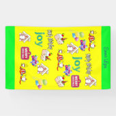 Frohe Weihnachten Vinyl Happy Birthday Banner (Horizontal)