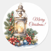 Frohe Weihnachten Vinyl Sticker (Vorderseite)