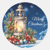 Frohe Weihnachten Vinyl Sticker (Vorderseite)