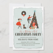 Frohe Weihnachten | Virtuelle Weihnachtsfeier Einladung (Vorderseite)