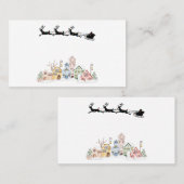 Frohe Weihnachten Visitenkarte (Vorne/Hinten)