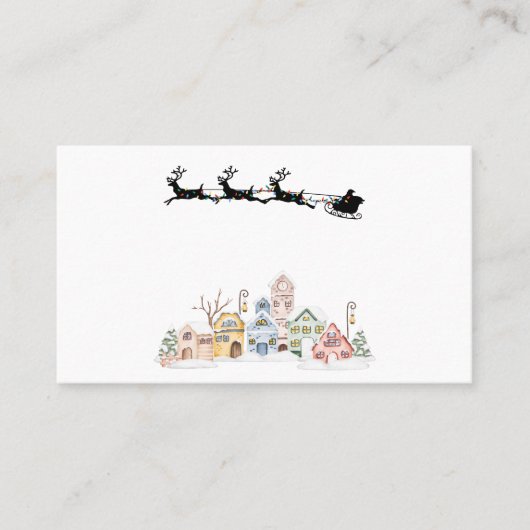 Frohe Weihnachten Visitenkarte (Vorderseite)