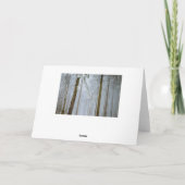 Frohe Weihnachten Vollmond Snowy Night Card (Rückseite)