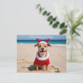 Frohe Weihnachten vom Florida-Strand (Stehend Vorderseite)