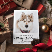Frohe Weihnachten vom Hund Modernes Foto für Haust