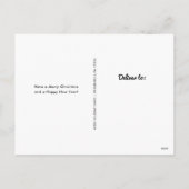 Frohe Weihnachten vom Hund | Rot mit Foto (Rückseite)