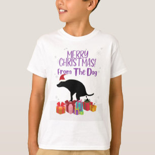 Frohe Weihnachten vom Kackend Hund T-Shirt