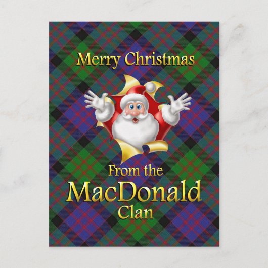 Frohe Weihnachten vom MacDonald Clan (Vorderseite)