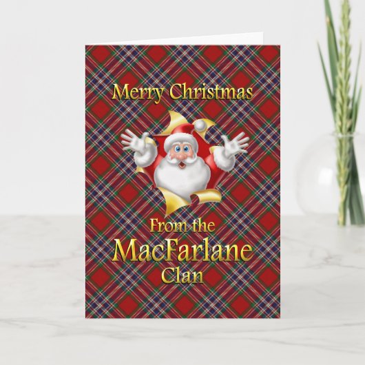 Frohe Weihnachten vom MacFarlane Clan (Vorderseite)