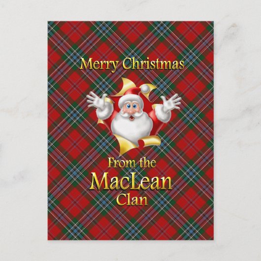 Frohe Weihnachten vom MacLean Clan (Vorderseite)